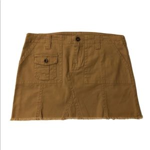 DECODED Womens Mini Skirt Size 7 Juniors Tan Color Cotton Spandex